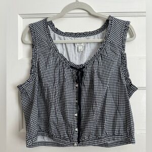 NWOT Gap × DÔEN Gingham Crop Tank Top